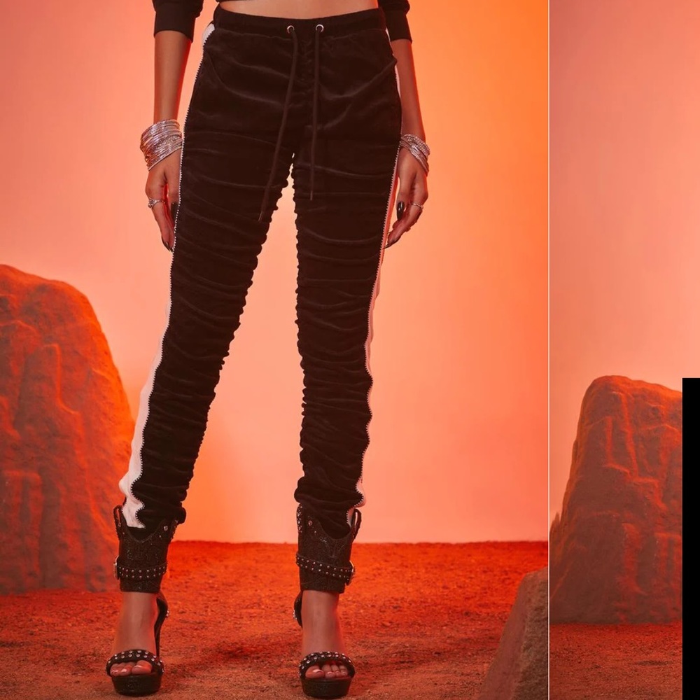 NWT Poster girl Vintage Taste Velour Track Pants